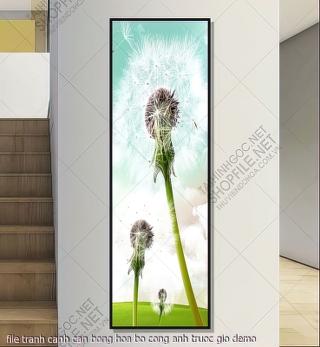 file tranh canh can bong hoa bo cong anh truoc gio
