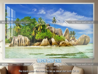 file tranh canh dao trang tri be ca decal dan kinh 5d 28