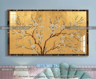 file tranh canh mai trang art decor gold 05042025 hanh