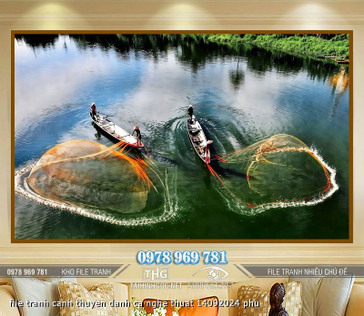 file tranh canh thuyen danh ca nghe thuat 14092024 phu