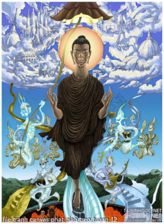 file tranh canvas phat giao treo tuong 12