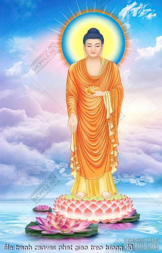 file tranh canvas phat giao treo tuong 40