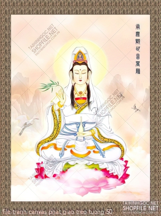 file tranh canvas phat giao treo tuong 50