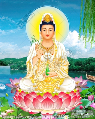 file tranh canvas phat giao treo tuong 64