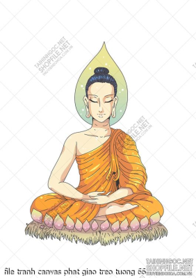 file tranh canvas phat giao treo tuong 66