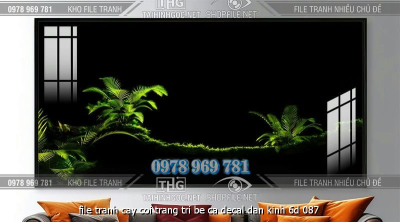 file tranh cay coi trang tri be ca decal dan kinh 6d 087