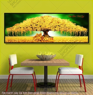 file tranh cay da kim tien phat trien manh me phu quy