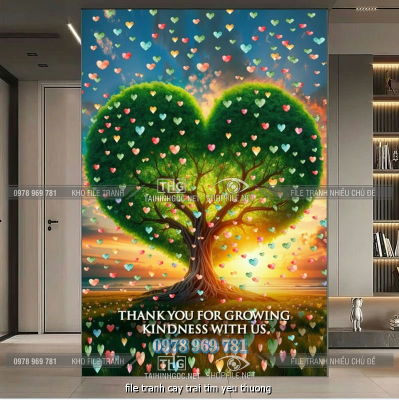 file tranh cay trai tim yeu thuong