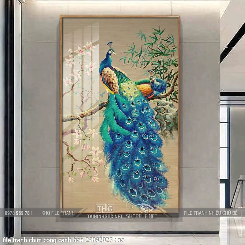 file tranh chim cong canh hoa 29092023 dao