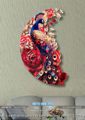 file tranh chim cong hop banh hoa mau don 08102024 phu