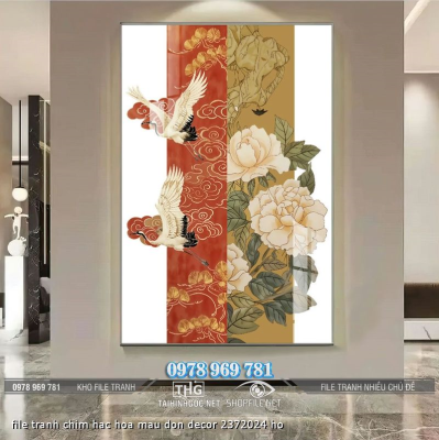 file tranh chim hac hoa mau don decor 2372024 ho