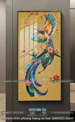 file tranh chim phuong hoang va hoa 16062025 thanh