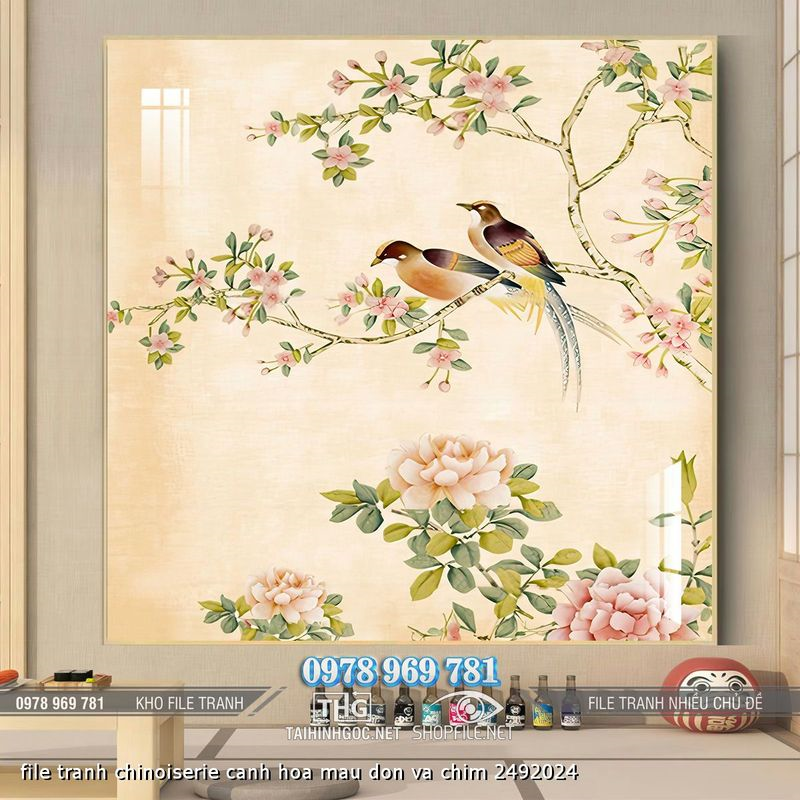 file tranh chinoiserie canh hoa mau don va chim 2492024 file tranh chinoiserie canh hoa mau don va chim 2492024