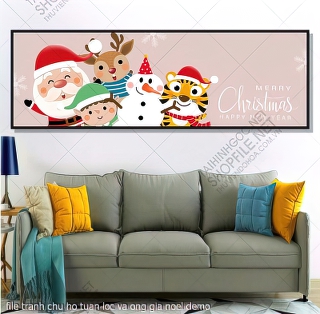 tranh cong giao file tranh chu ho tuan loc va ong gia noel