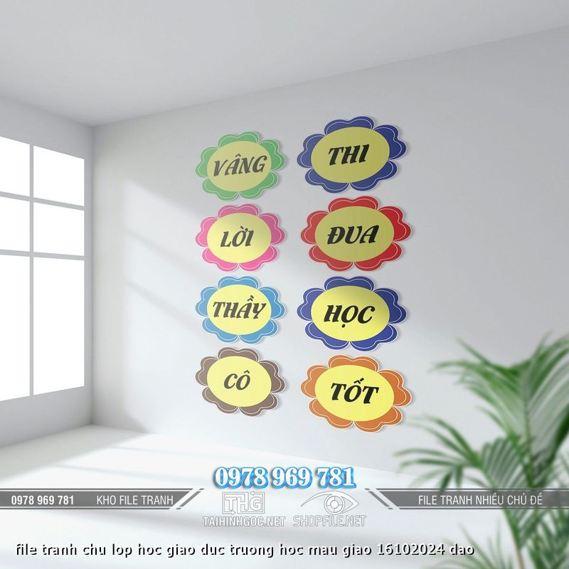 file tranh chu lop hoc giao duc truong hoc mau giao 16102024 dao