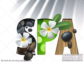 file tranh chu spa dang cap nghe thuat