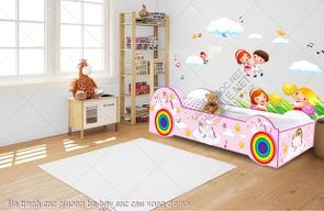 file tranh cnc giuong be bay sac cau vong