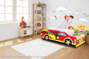 file tranh cnc giuong be hinh xe oto