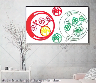 file tranh cnc trang tri tet nguyen dan