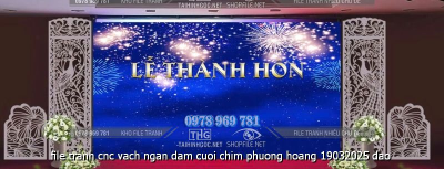 file tranh cnc vach ngan dam cuoi chim phuong hoang 19032025 dao