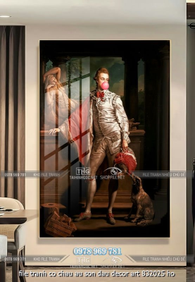 file tranh co chau au son dau decor art 832025 ho