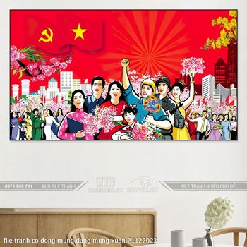 file tranh co dong mung dang mung xuan 21122023