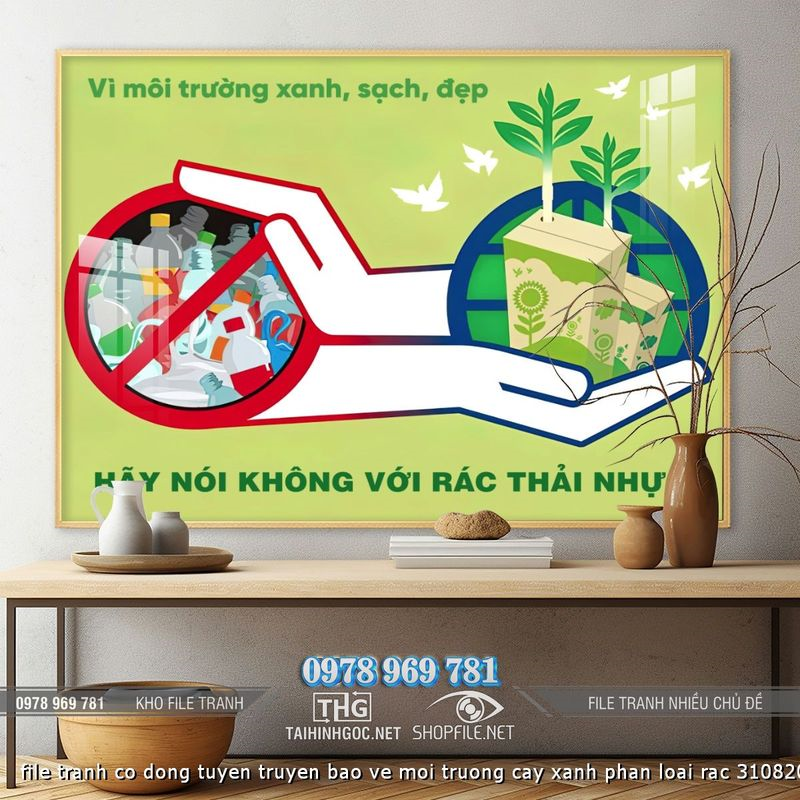file tranh co dong tuyen truyen bao ve moi truong cay xanh phan loai rac 31082024 phu