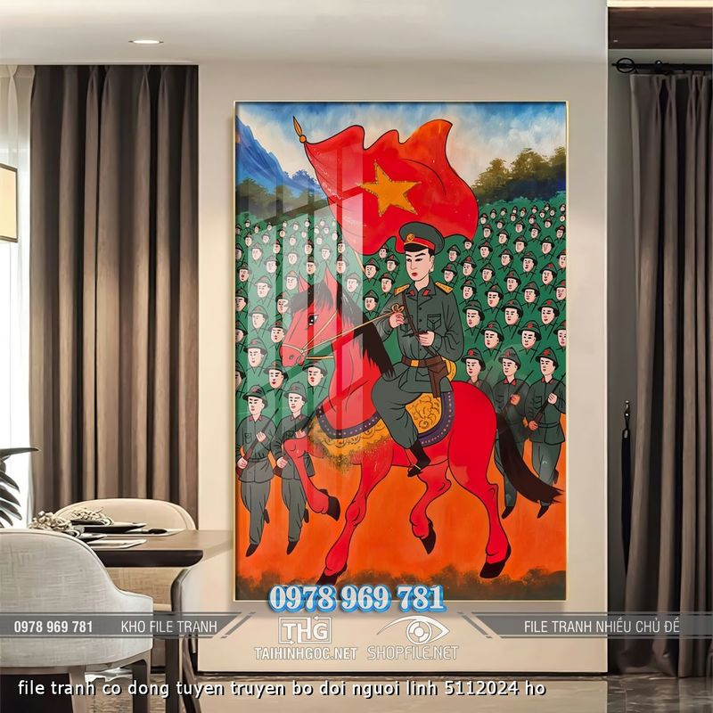 file tranh co dong tuyen truyen bo doi nguoi linh 5112024 ho