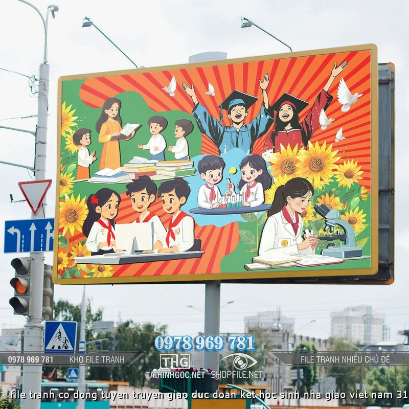 file tranh co dong tuyen truyen giao duc doan ket hoc sinh nha giao viet nam 31082024 dao