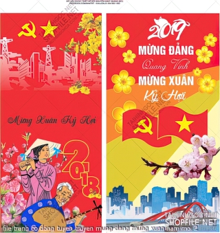 file tranh co dong tuyen truyen mung dang mung xuan nam moi 3