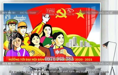 file tranh co dong tuyen truyen nhan dan viet nam yeu nuoc 21022025 hanh