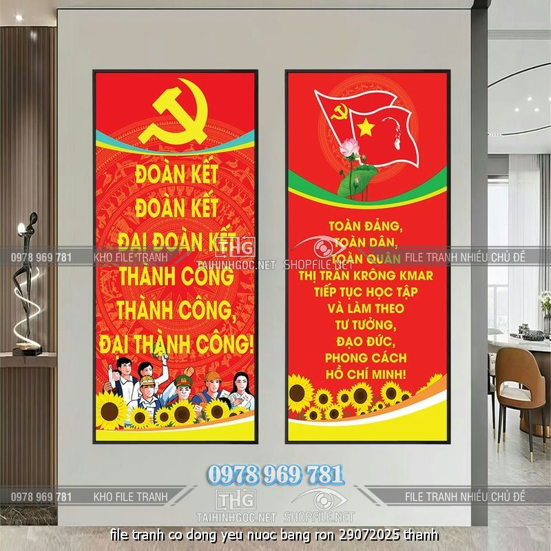 file tranh co dong yeu nuoc bang ron 29072025 thanh