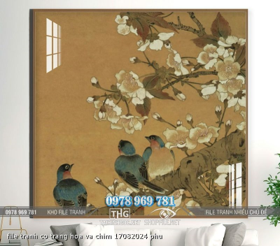 file tranh co trang hoa va chim 17082024 phu file tranh co trang hoa va chim 17082024 phu