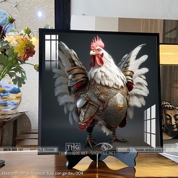 file tranh con giap decor tuoi con ga dau 004