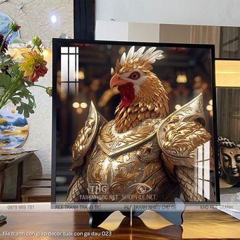 file tranh con giap decor tuoi con ga dau 023