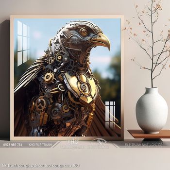 file tranh con giap decor tuoi con ga dau 360