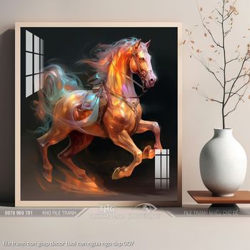 file tranh con giap decor tuoi con ngua ngo dep 007