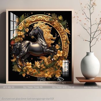 file tranh con giap decor tuoi con ngua ngo dep 012