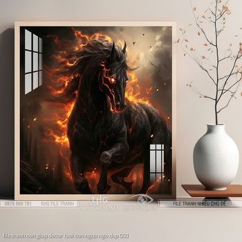 file tranh con giap decor tuoi con ngua ngo dep 031