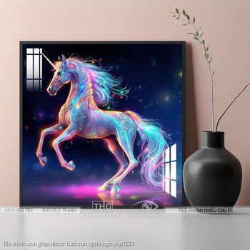 file tranh con giap decor tuoi con ngua ngo dep 033