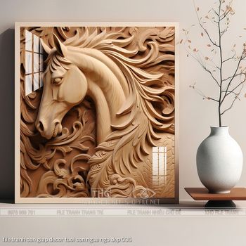 file tranh con giap decor tuoi con ngua ngo dep 036