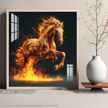 file tranh con giap decor tuoi con ngua ngo dep 039