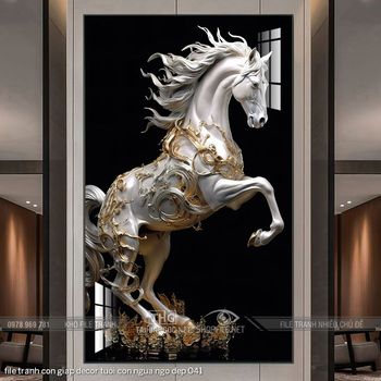 file tranh con giap decor tuoi con ngua ngo dep 041