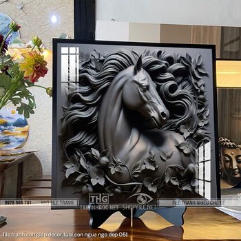 file tranh con giap decor tuoi con ngua ngo dep 051