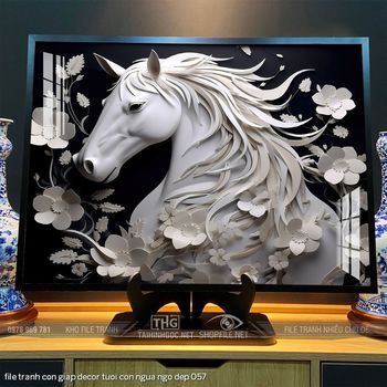 file tranh con giap decor tuoi con ngua ngo dep 057