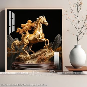 file tranh con giap decor tuoi con ngua ngo dep 065