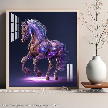 file tranh con giap decor tuoi con ngua ngo dep 066