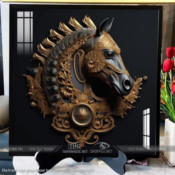 file tranh con giap decor tuoi con ngua ngo dep 068