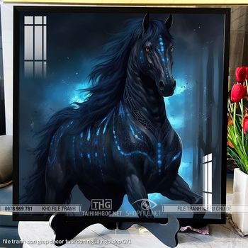 file tranh con giap decor tuoi con ngua ngo dep 071