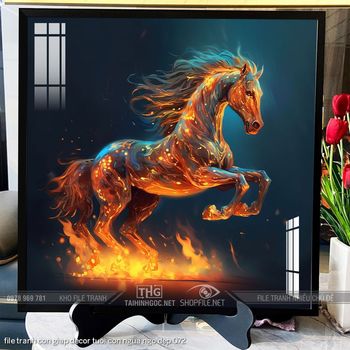 file tranh con giap decor tuoi con ngua ngo dep 072